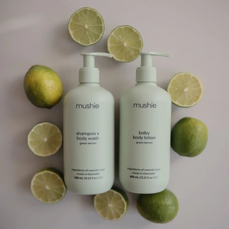 Mushie Organic Baby hydratační tělové mléko pro děti od narození Lavender 400 ml