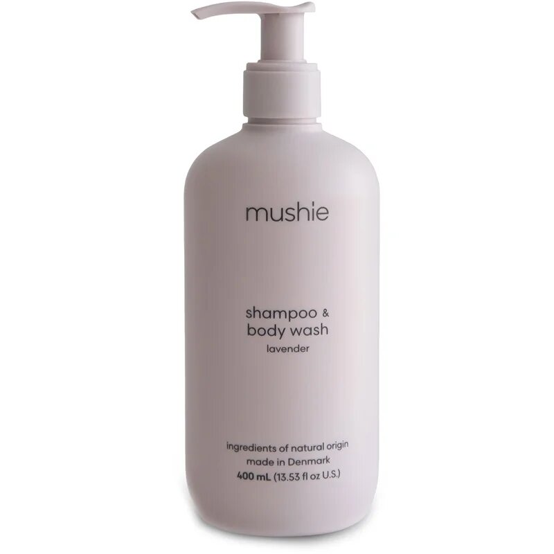 Mushie Organic Baby sprchový gel a šampon 2 v 1 pro děti Lavender 400 ml