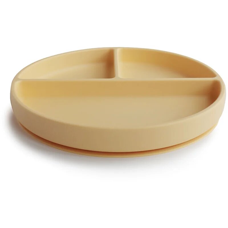 Mushie Silicone Suction Plate dělený talíř s přísavkou Daffodil 1 ks