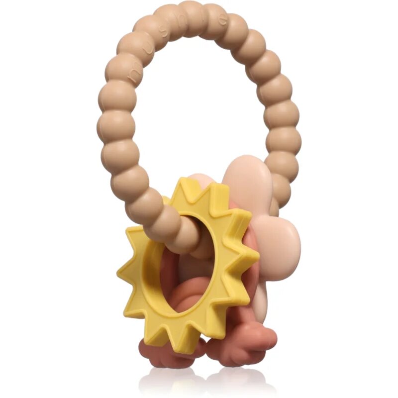 Mushie Teething Ring kousátko Nature 1 ks