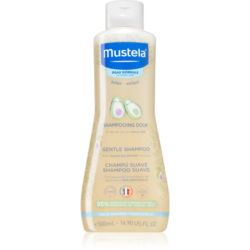 Mustela Bébé jemný šampon pro děti od narození 500 ml