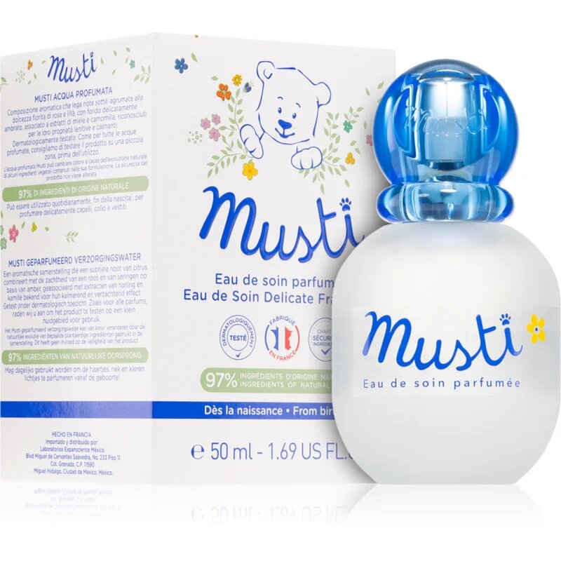 Mustela Musti tělová mlha pro děti od narození 50 ml