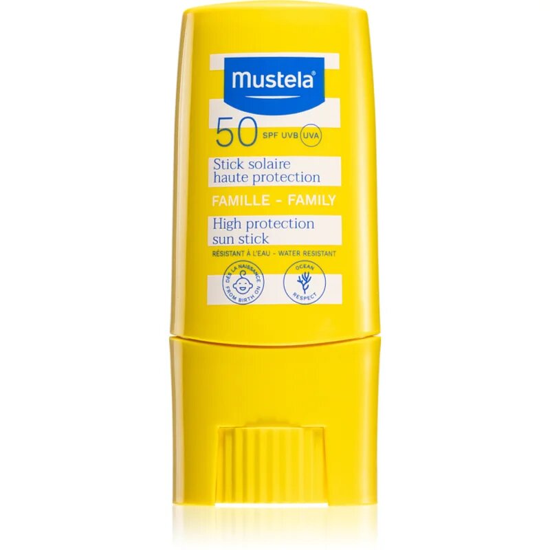 Mustela Sun High Protection Sun Stick tyčinka na opalování SPF 50 9 ml