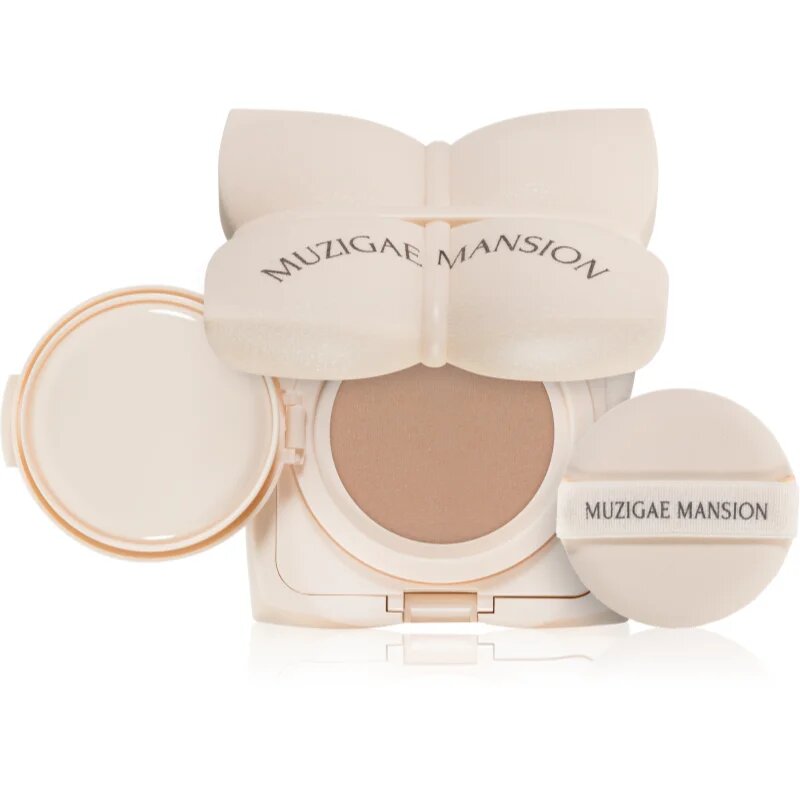 MUZIGAE MANSION Sleek Water Cushion dlouhotrvající make-up v houbičce s hydratačním účinkem odstín P21 15 g