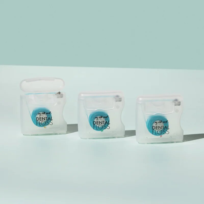 My White Secret Dental Floss dentální nit Coconut Mint Strawberry 3 ks