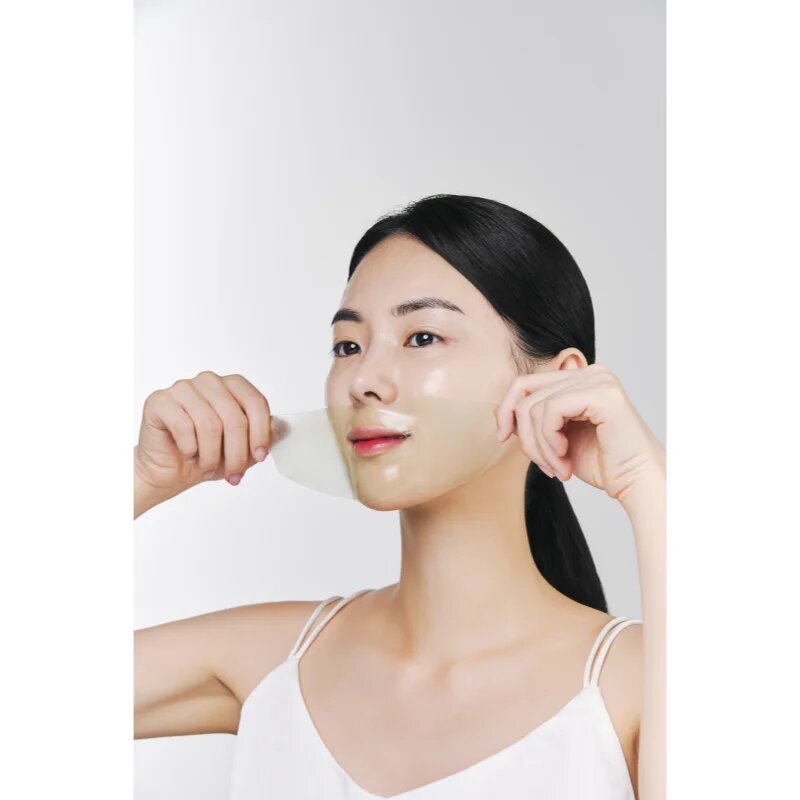 Nacific Green Tea Collagen Gel Mask rozjasňující pleťová maska s hydratačním účinkem 1 ks
