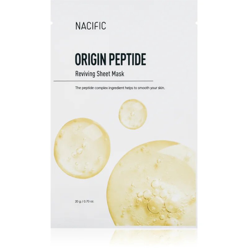 Nacific Origin Peptide Mask Pack zpevňující pleťová maska s hydratačním účinkem 1 ks