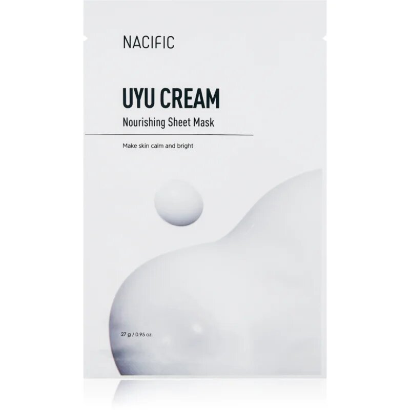 Nacific Uyu Cream Nourishing Mask Pack intenzivně hydratační pleťová maska se zklidňujícím účinkem 10x27 g