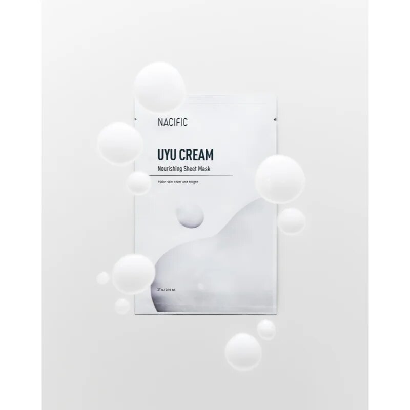 Nacific Uyu Cream Nourishing Mask Pack intenzivně hydratační pleťová maska se zklidňujícím účinkem 10x27 g