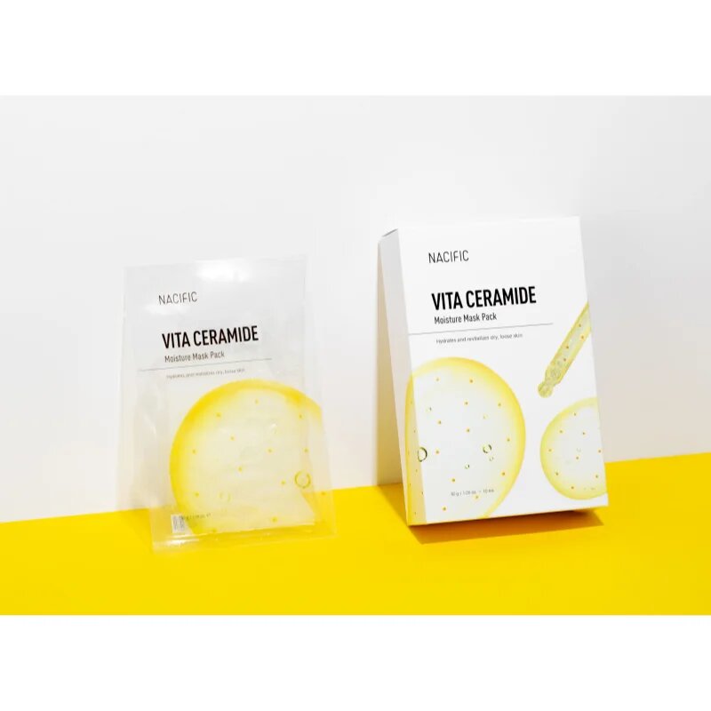 Nacific Vita Ceramide Moisture Mask Pack rozjasňující pleťová maska s hydratačním účinkem 1 ks