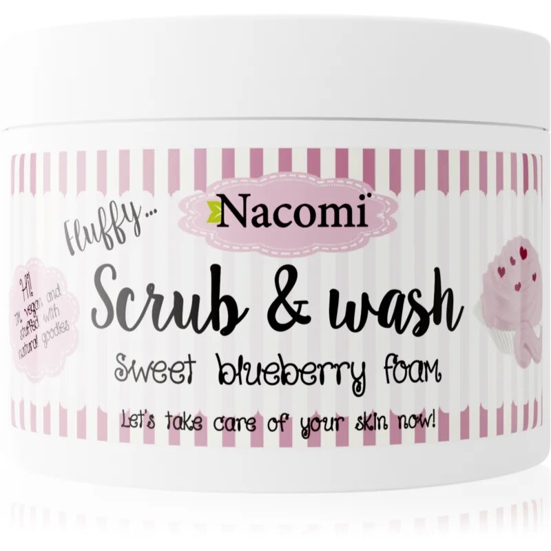 Nacomi Fluffy... Sweet Blueberry Foam tělový peeling 180 ml