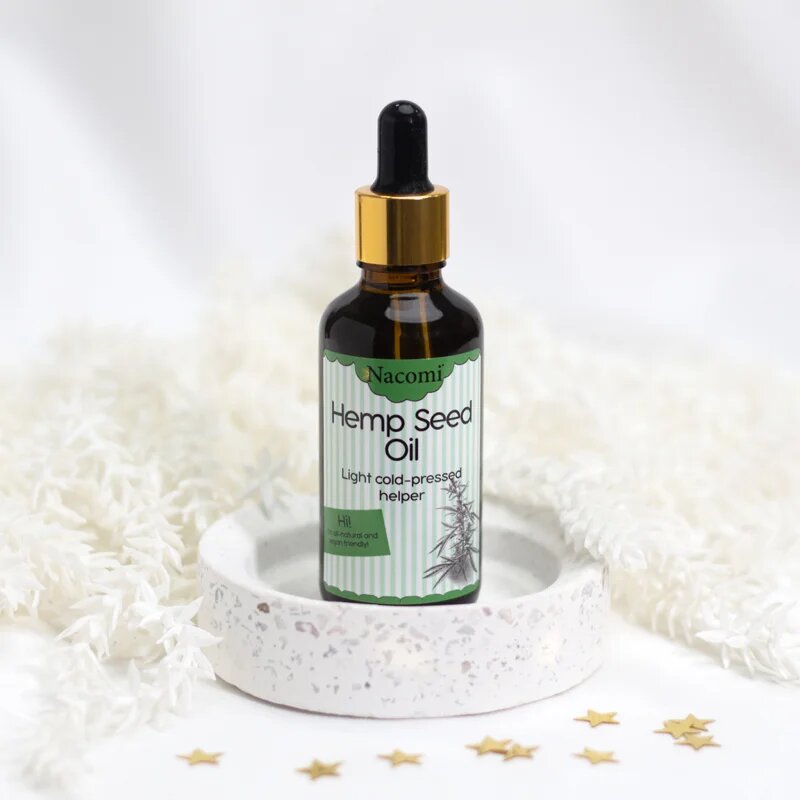 Nacomi Light Cold-Pressed Helper konopný olej s pipetou 50 ml