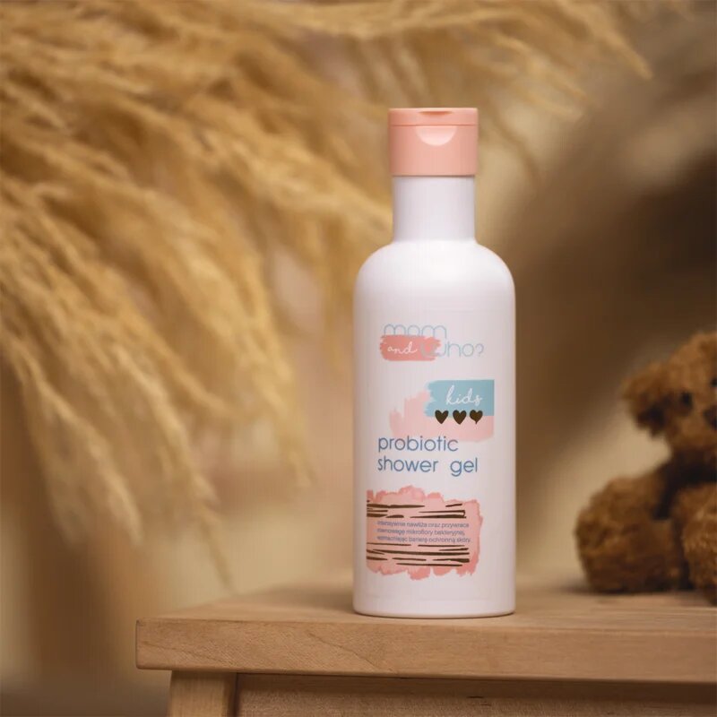 Nacomi Mom & Who Kids sprchový gel s probiotiky pro děti 250 ml