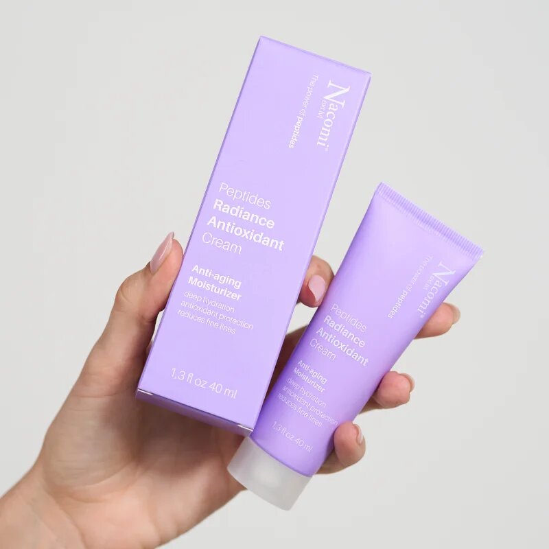 Nacomi Next Level Peptides protivráskový a obnovující pleťový krém s peptidy 40 ml