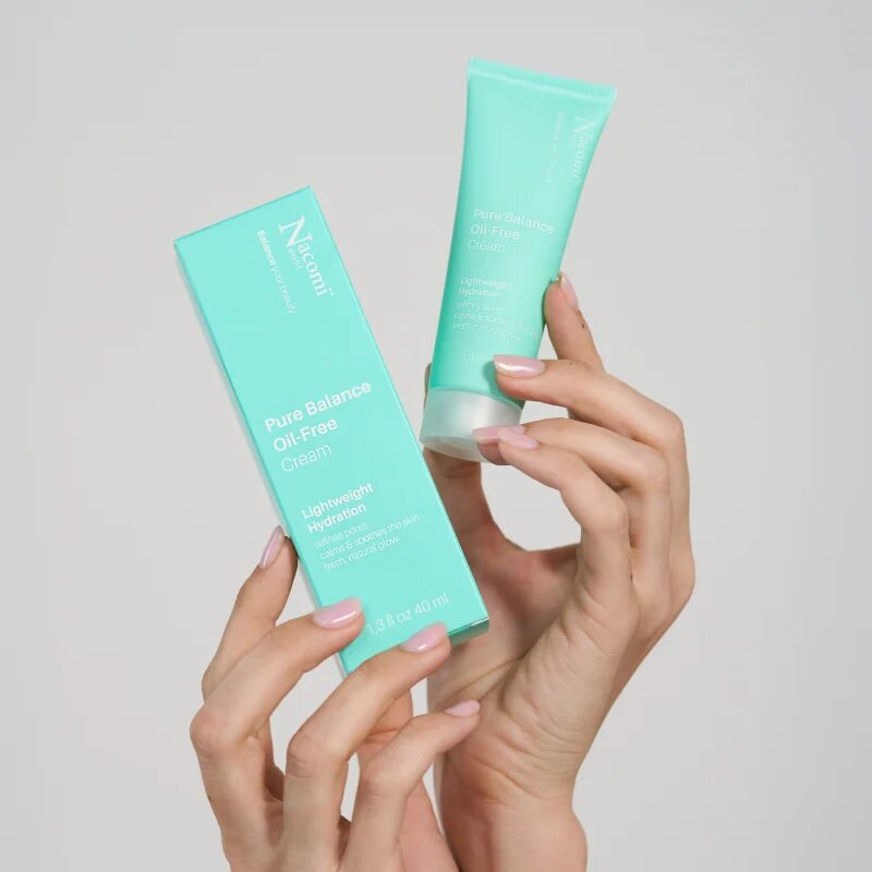 Nacomi Next Level Pure Balance nemastný hydratační krém pro mastnou a smíšenou pleť 40 ml