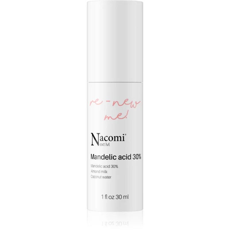 Nacomi Next Level Re-New Me vyhlazující exfoliační sérum Mandelic Acid 30% 30 ml