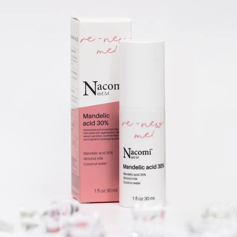Nacomi Next Level Re-New Me vyhlazující exfoliační sérum Mandelic Acid 30% 30 ml