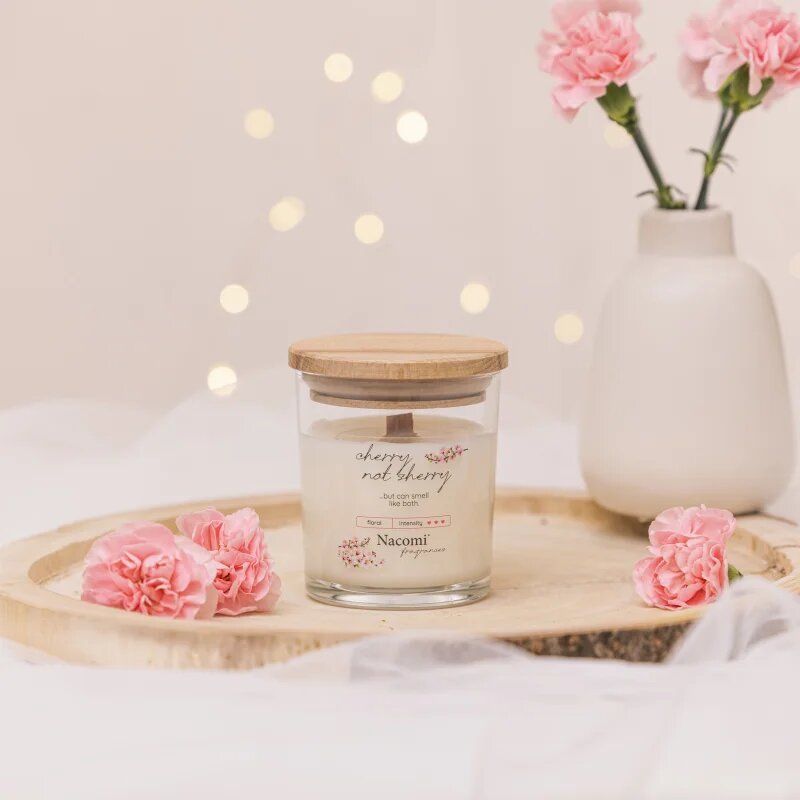 Nacomi Soy Candle Home Fragrances vonná svíčka s dřevěným knotem 140 g