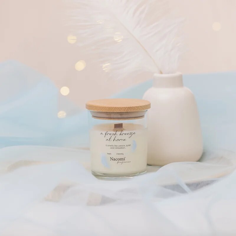 Nacomi Soy Candle Home Fragrances vonná svíčka s dřevěným knotem 140 g