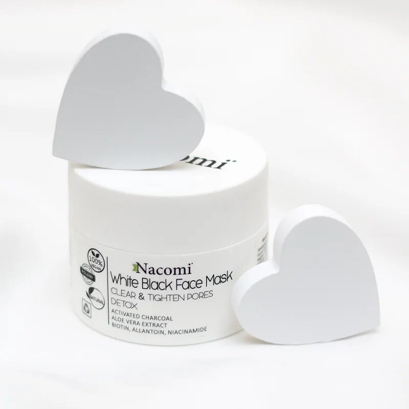 Nacomi White & Black čisticí pleťová maska 50 ml