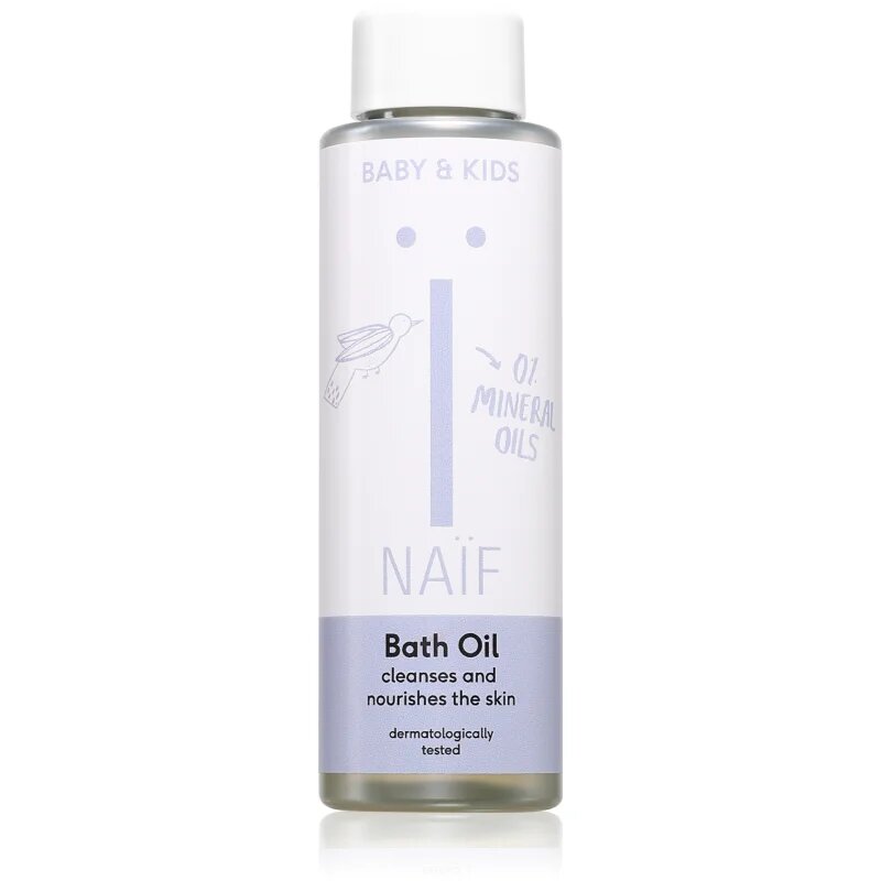 Naif Baby & Kids Bath Oil mléčný koupelový olej pro miminka a děti 100 ml