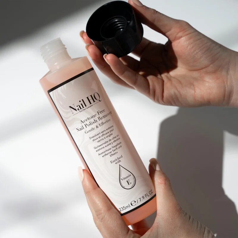 Nail HQ Acetone Free odlakovač na nehty bez acetonu 235 ml