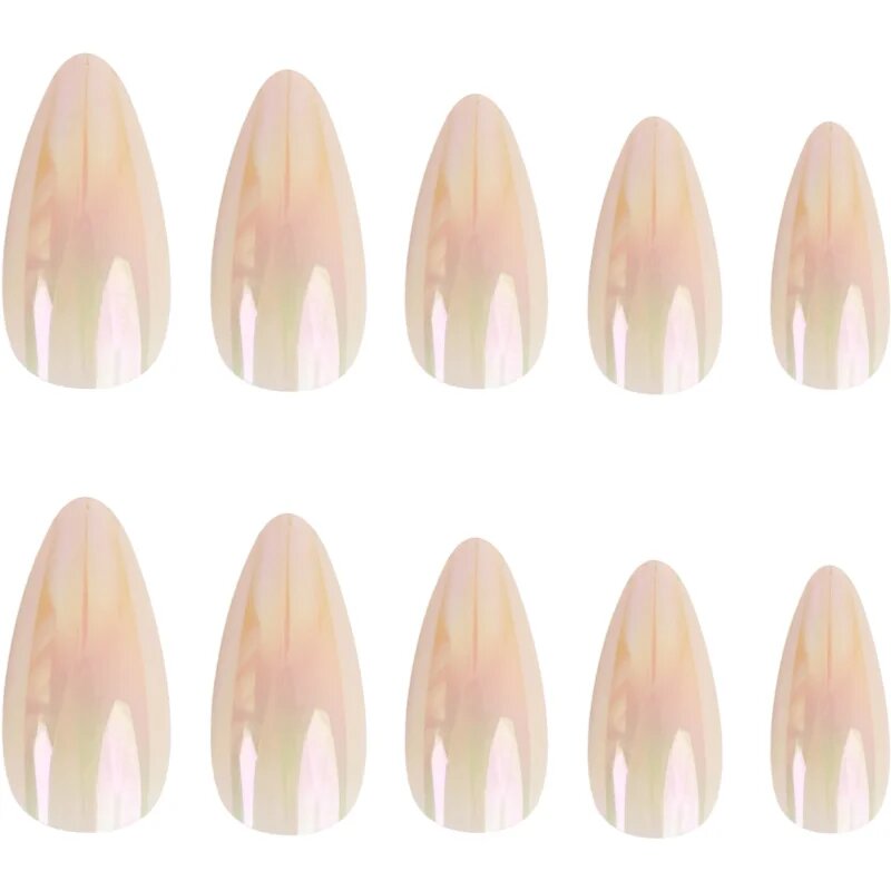 Nail HQ Almond umělé nehty Natural Glaze 24 ks