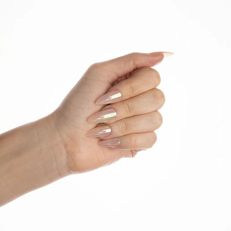 Nail HQ Almond umělé nehty Natural Glaze 24 ks
