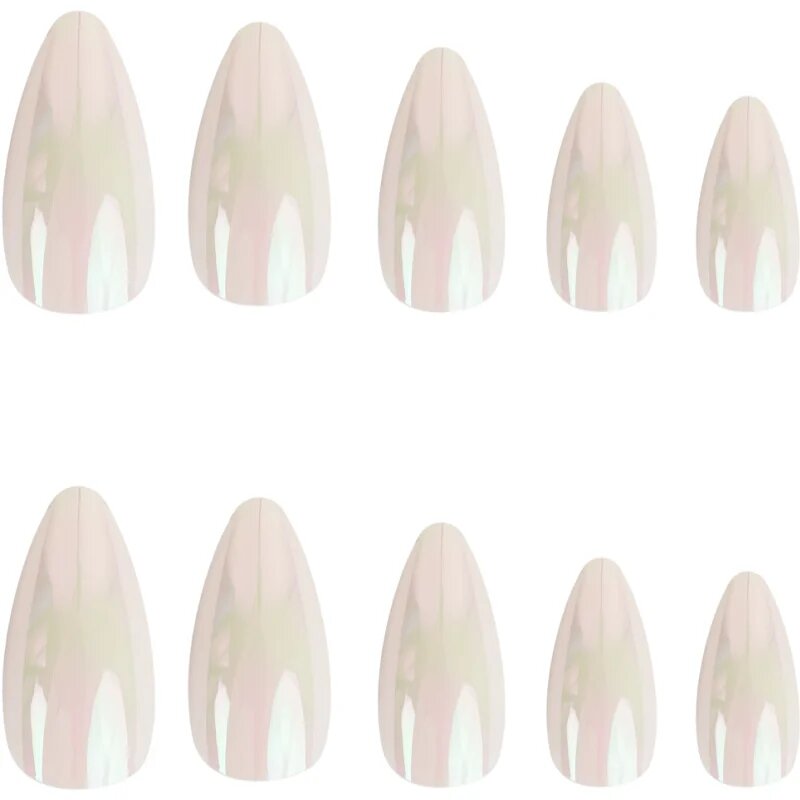 Nail HQ Almond umělé nehty Pearl Glaze 24 ks