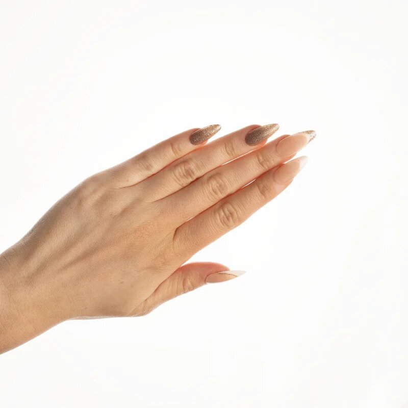 Nail HQ Almond umělé nehty Sparkling Wine Sippin' 24 ks