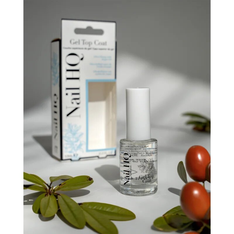 Nail HQ Gel Top Coat vrchní lak na nehty bez použití UV/LED lampy 10 ml