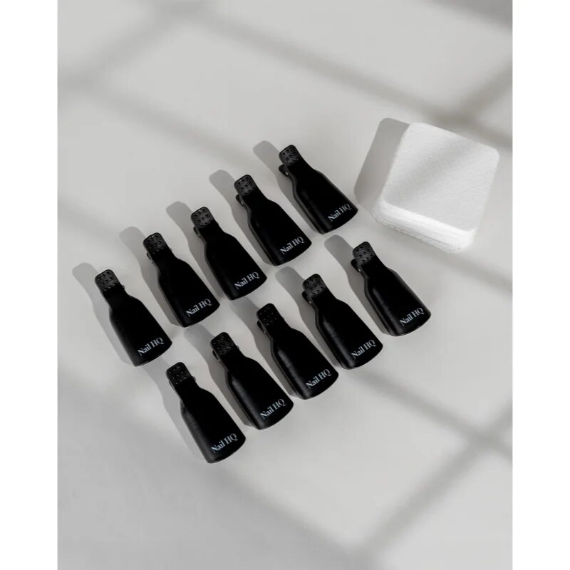 Nail HQ Soak Away Gel Nail Clip Set sada pro odstranění gelových a akrylových nehtů