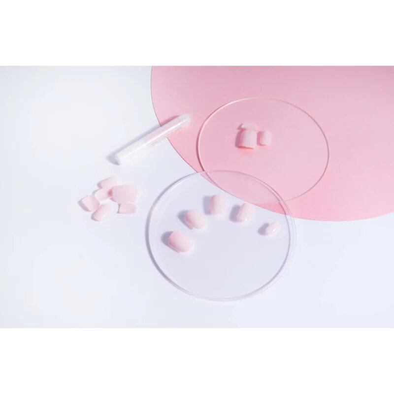 Nail HQ Square umělé nehty odstín Baby Pink 24 ks