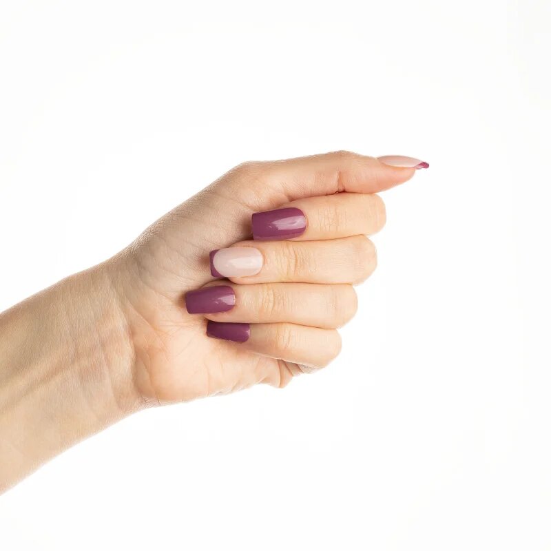 Nail HQ Square umělé nehty Pretty In Plum 24 ks