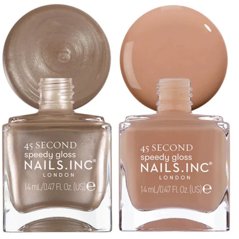Nails Inc. 45 Second Mocha Mousse sada laků na nehty