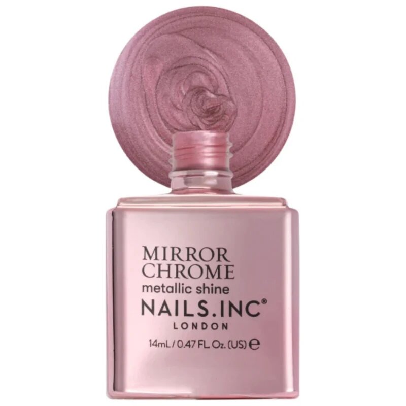 Nails Inc. Mirror Chrome lak na nehty s vysokým leskem odstín You're being Chromatic 14 ml