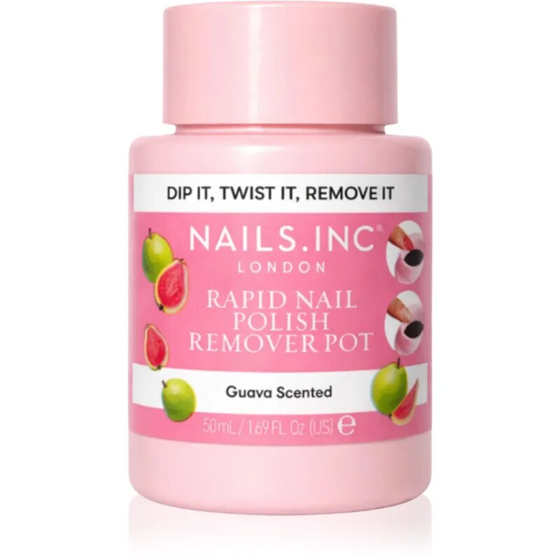 Nails Inc. Rapid Nail Polish Remover Pot Guava Scented odlakovač na nehty 50 ml