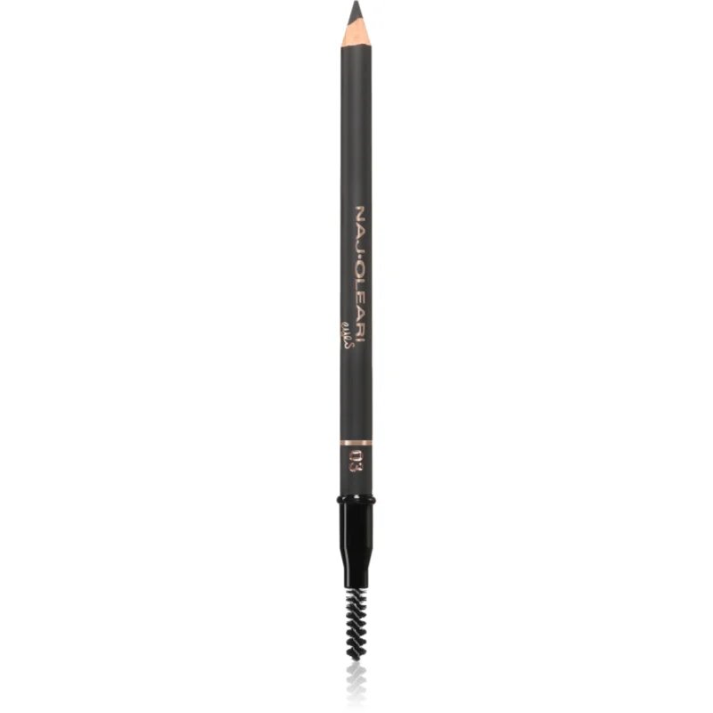 Naj Oleari Fill-in Brow Pencil tužka na obočí s kartáčkem pro ženy 03 Dark Brown 1.1 g