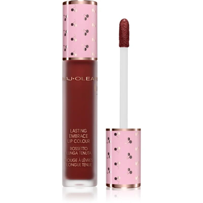 Naj Oleari Lasting Embrace Lip Colour tekutá rtěnka odstín 10 Dark Burgundy 5 ml