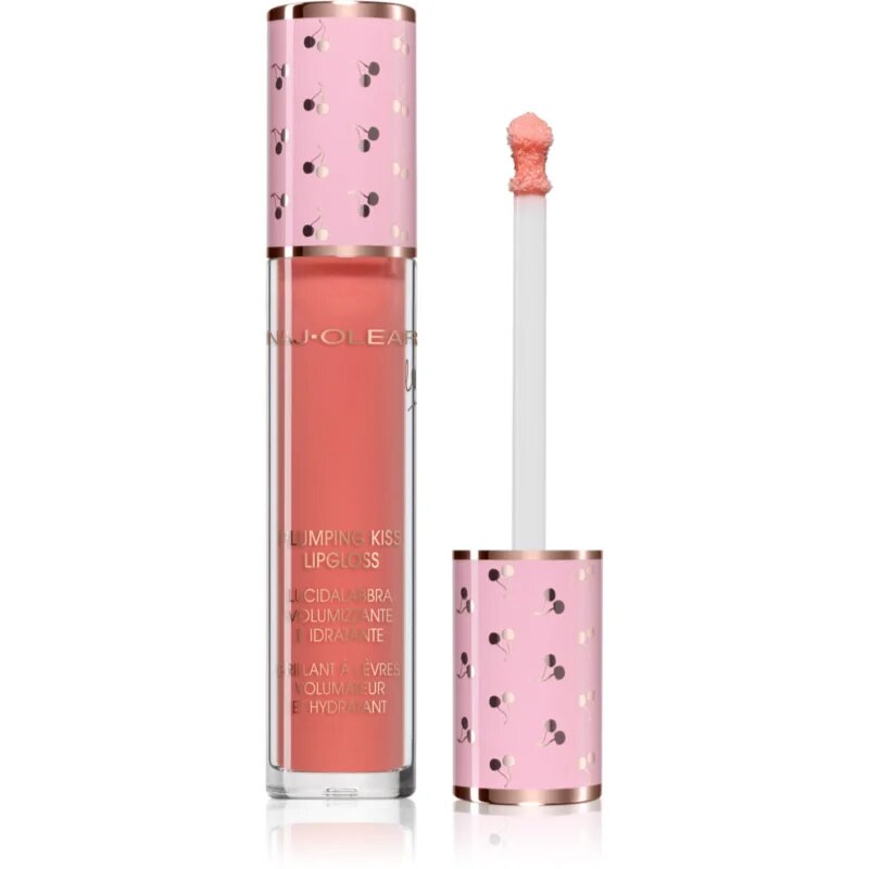 Naj Oleari Plumping Kiss Lip Gloss lesk pro hydrataci a objem rtů odstín 05 Peach Sorbet 6 ml