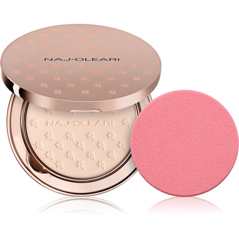 Naj Oleari Silk feel Wet & dry Powder Foundation make-up v houbičce odstín 01 Ivory 9.5 g