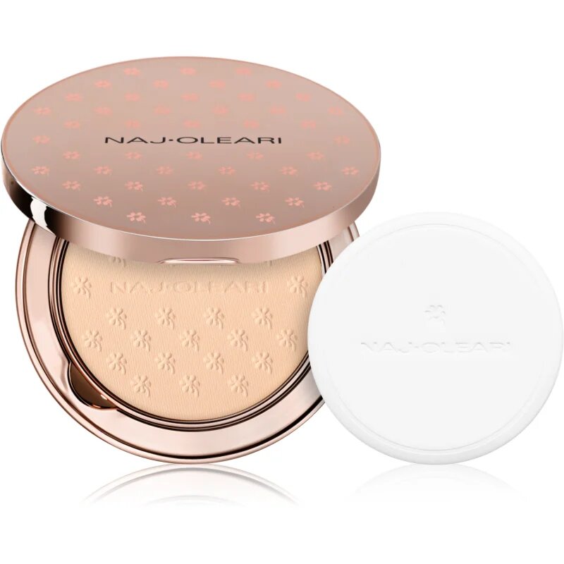 Naj Oleari Skin Caress Pressed Powder kompaktní pudr s matujícím efektem pro ženy 02 Peach Pink 9.5 g