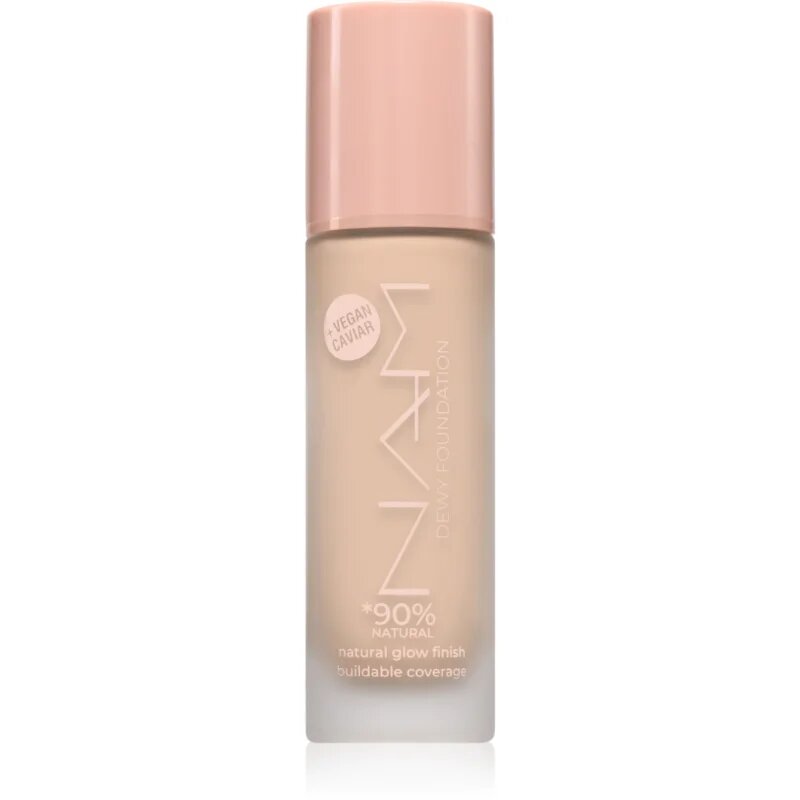 NAM Dewy dlouhotrvající tekutý make-up s kyselinou hyaluronovou odstín 3 True Natural 30 ml