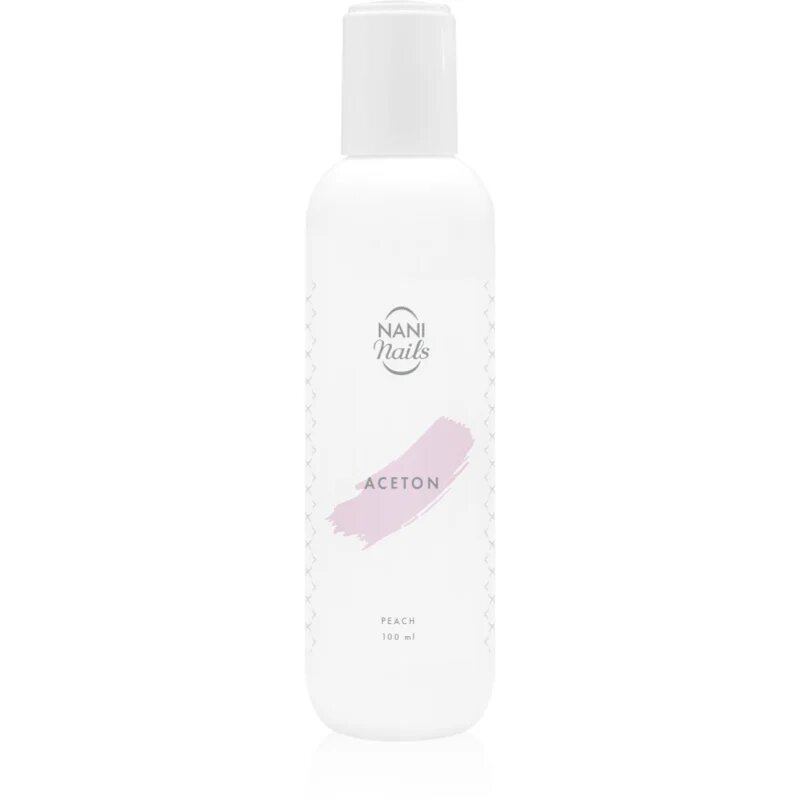NaniNails NANI Peach čistý aceton k odstranění gelových laků 100 ml