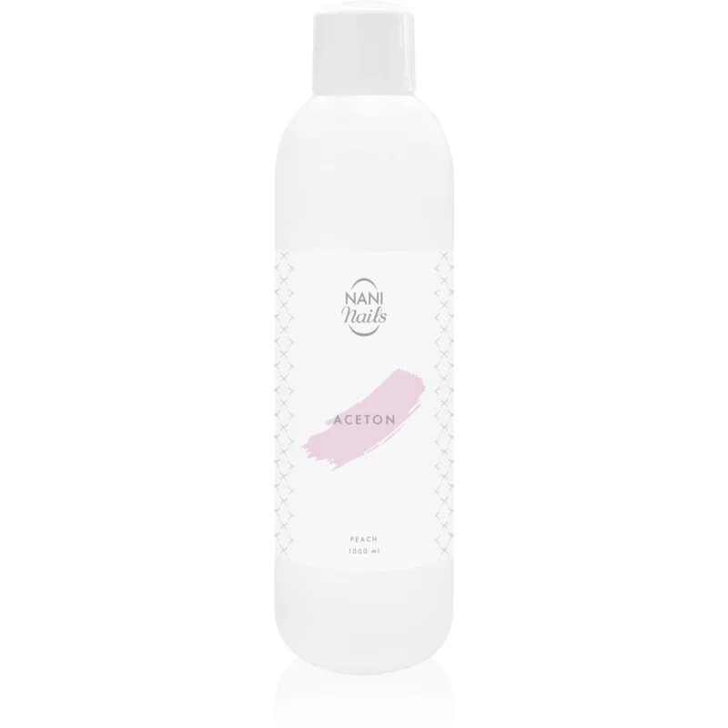 NaniNails NANI Peach čistý aceton k odstranění gelových laků 1000 ml