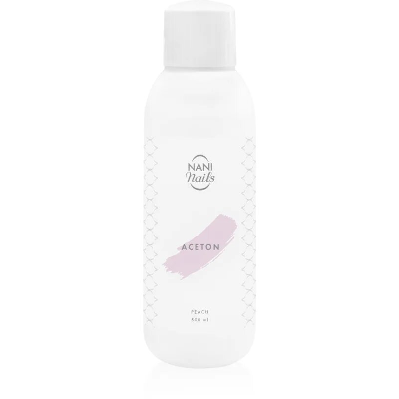 NaniNails NANI Peach čistý aceton k odstranění gelových laků 500 ml