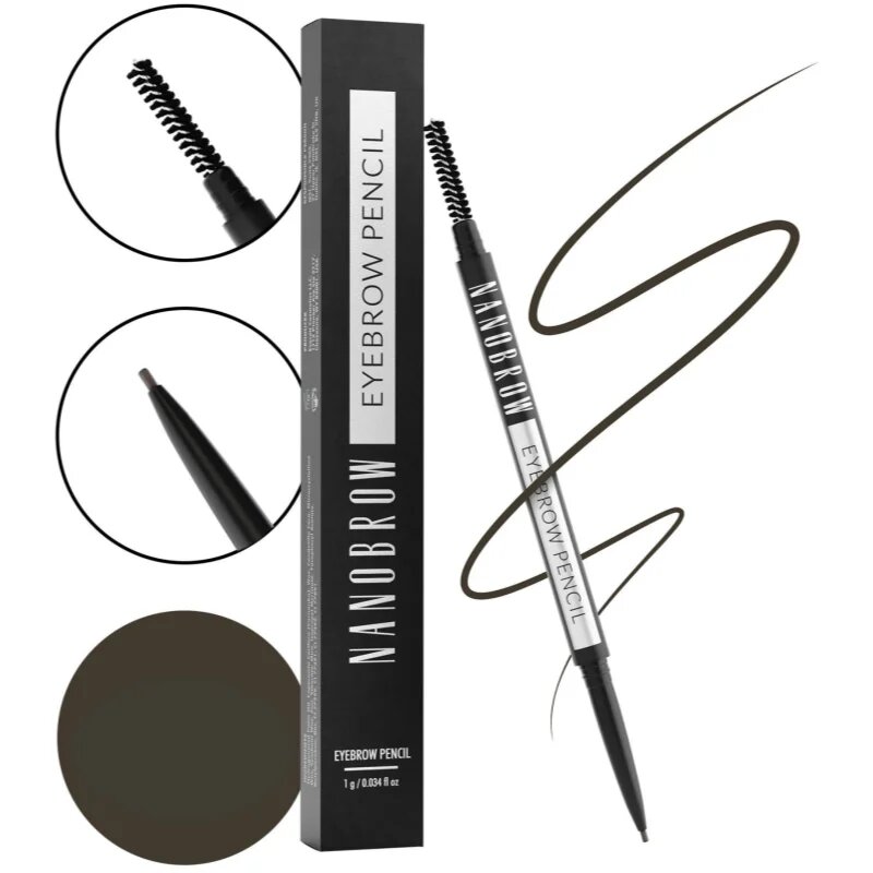 Nanobrow Eyebrow Pencil tužka na obočí odstín Dark Brown 1 g