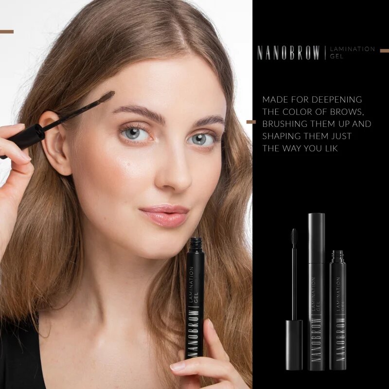 Nanobrow Lamination Gel gel na obočí odstín Brown 7 ml
