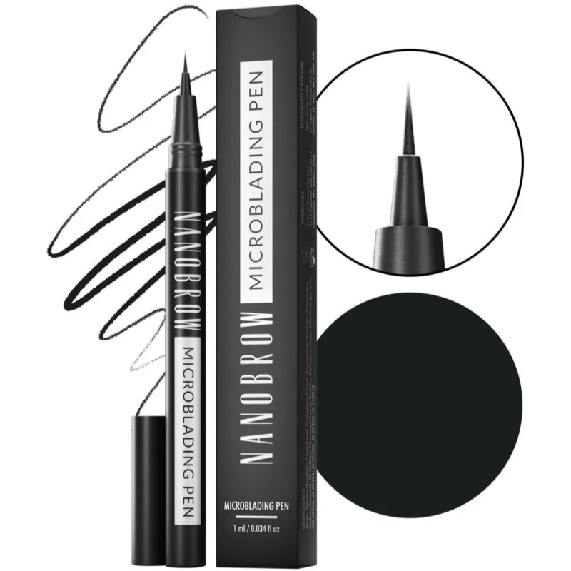 Nanobrow Microblading Pen precizní voděodolná linka na obočí odstín Espresso 1 ml