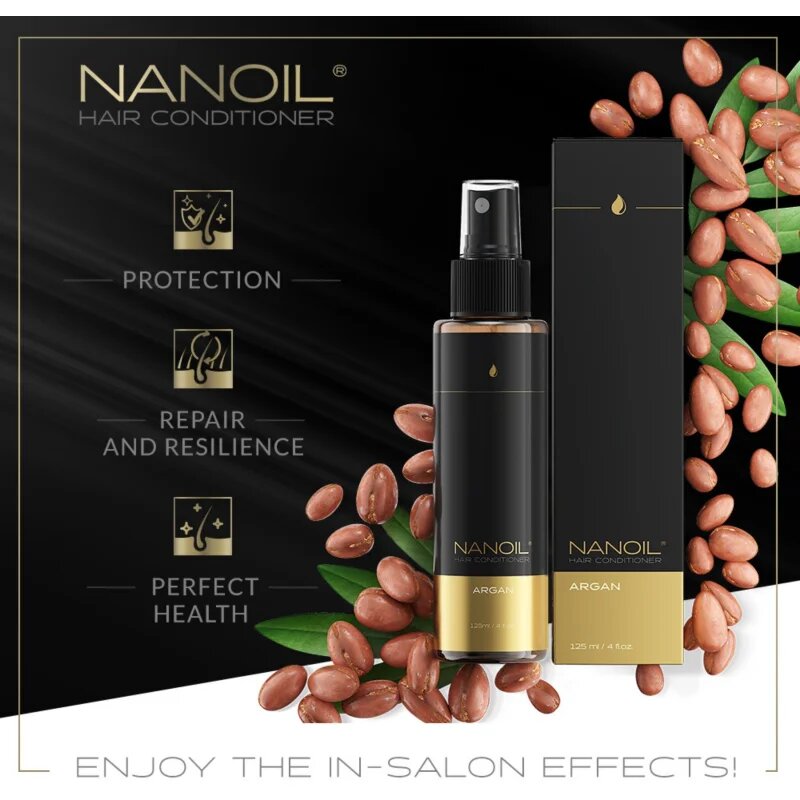 Nanoil Argan bezoplachový vyživujíci kondicionér s arganovým olejem 125 ml